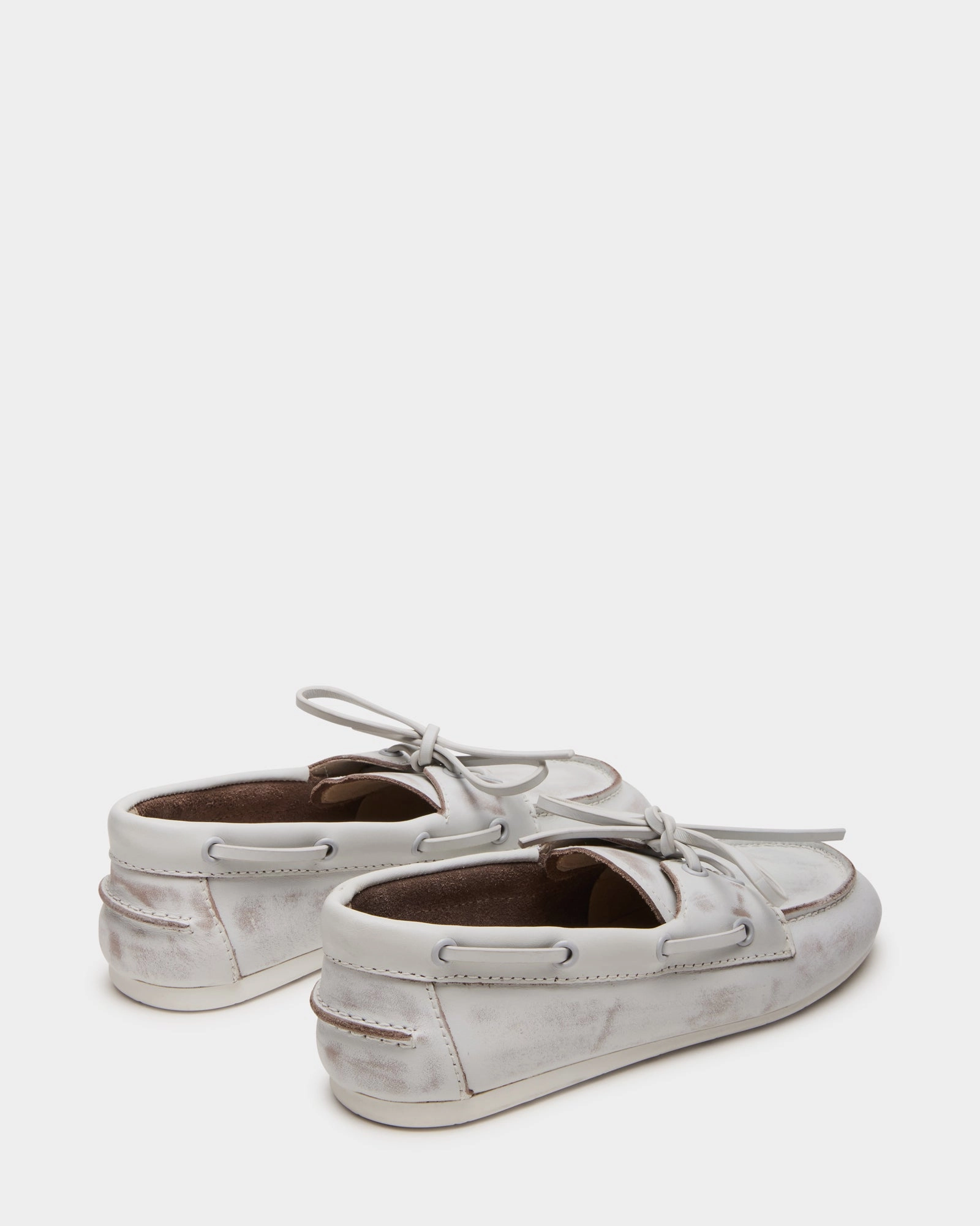 SAG WHITE LEATHER Weejun Penny Loafers