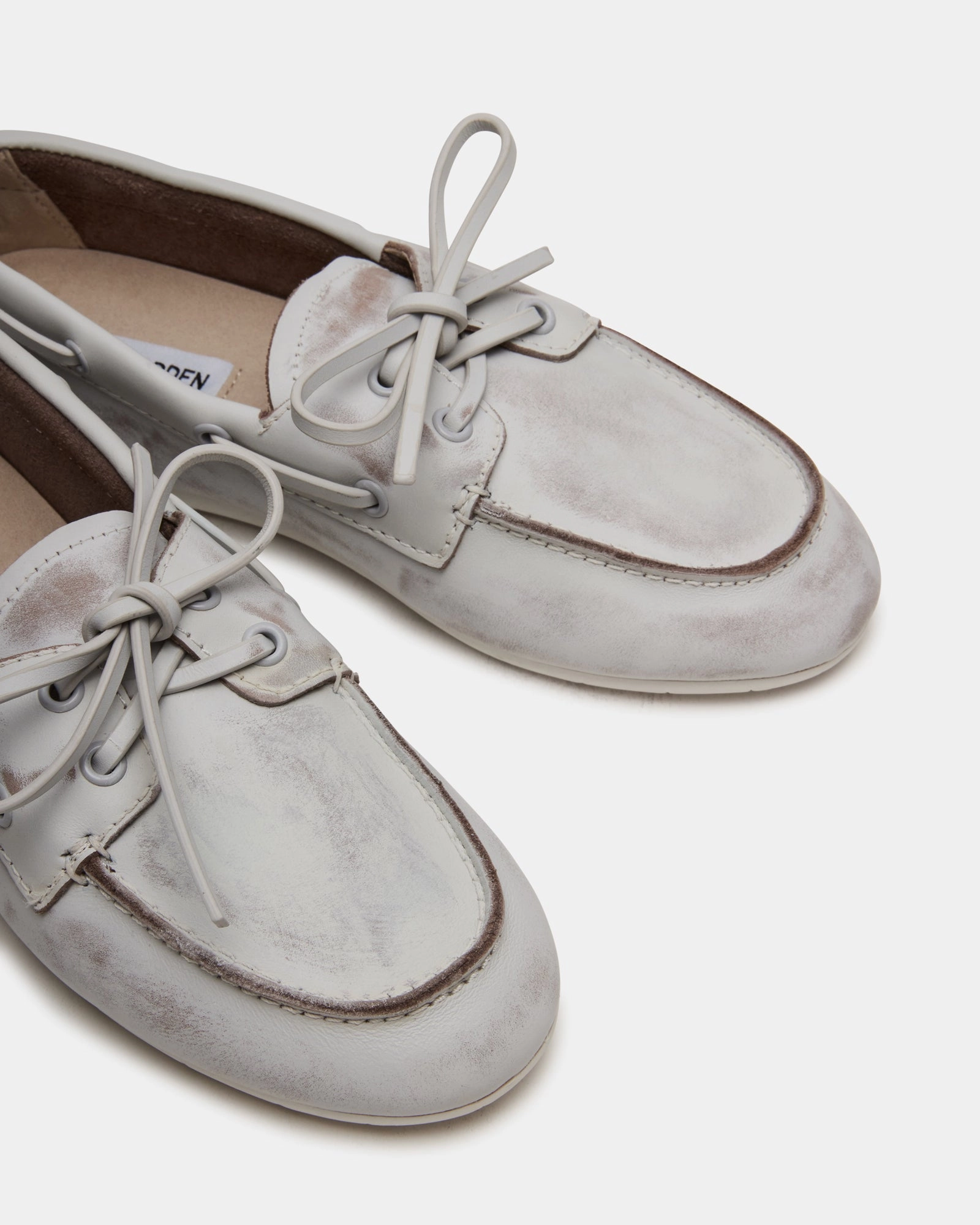 SAG WHITE LEATHER Dress Shoe Loafers