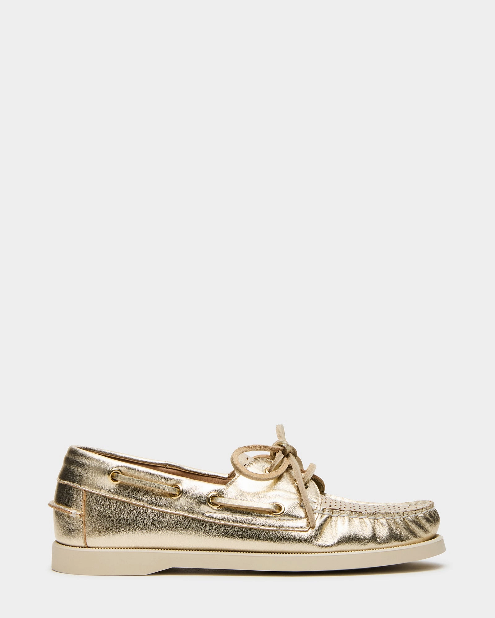 SAIL GOLD LEATHER Loafers Rubber Horsebit