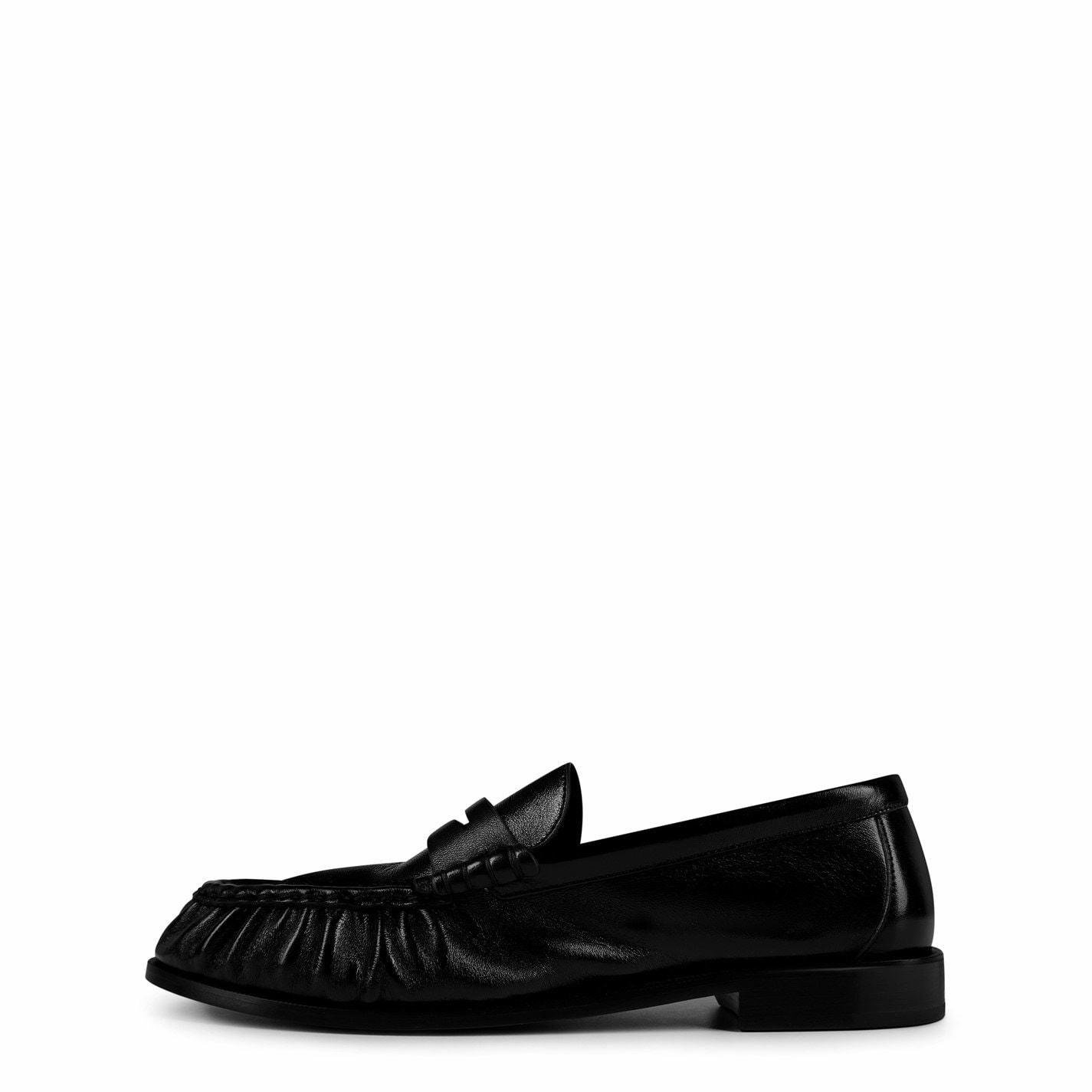 SAINT LAURENT  Le Loafer Penny Slippers Black Birdies Loafers