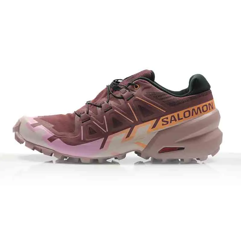Swift Run Shoes Salomon Speedcross 6 Women's Trail Shoe - Catawba Grape/Papaya/Deauville Mauve