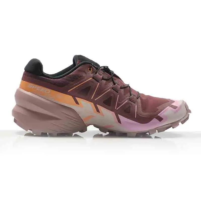 Salomon Speedcross 6 Women's Trail Shoe - Catawba Grape/Papaya/Deauville Mauve Running Shoe Review