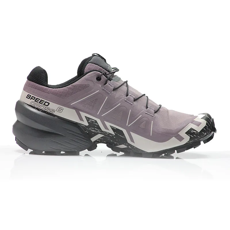 Stability Trail Running Shoes Salomon Speedcross 6 Women's Trail Shoe - Moonscape/Black