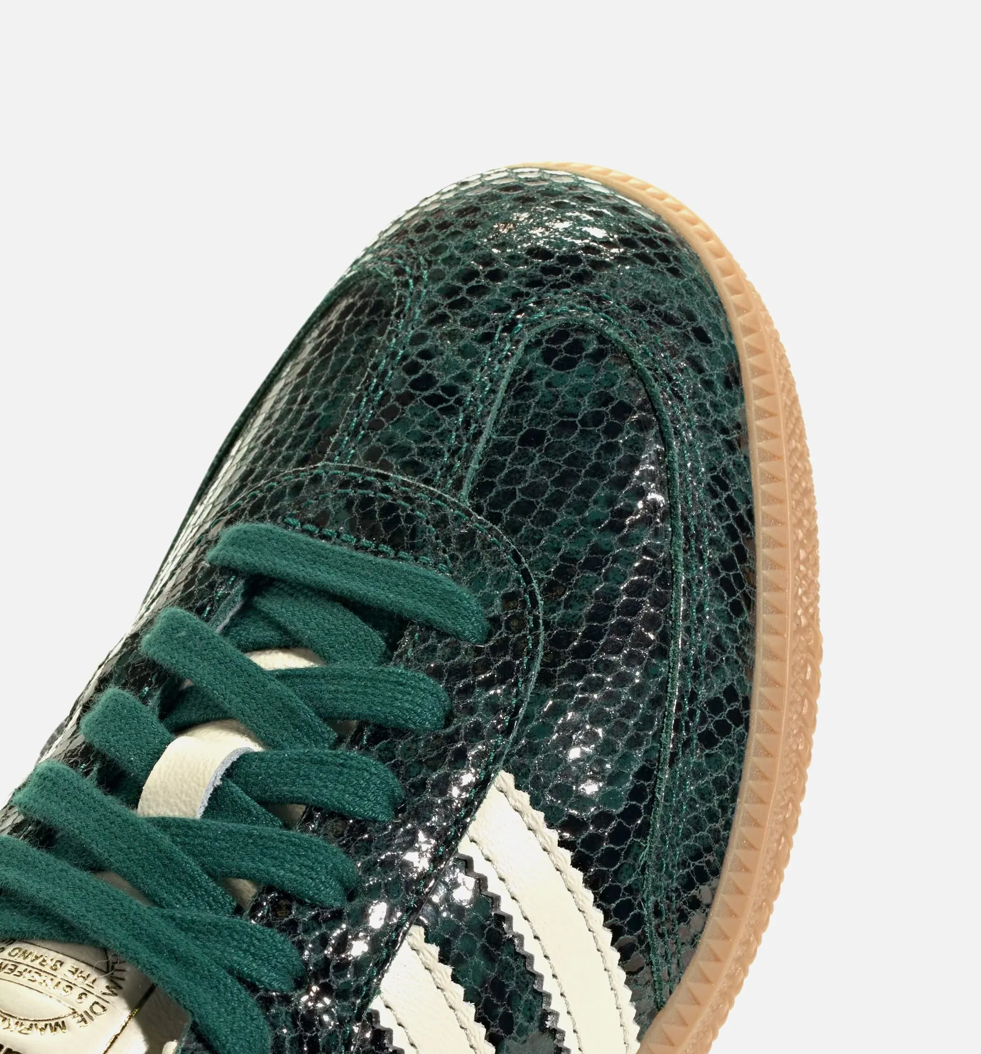 Soccer Cleat Warranty Claim Samba OG Snakeskin Womens Lifestyle Shoe - Cream White/Cream White/Collegiate Green