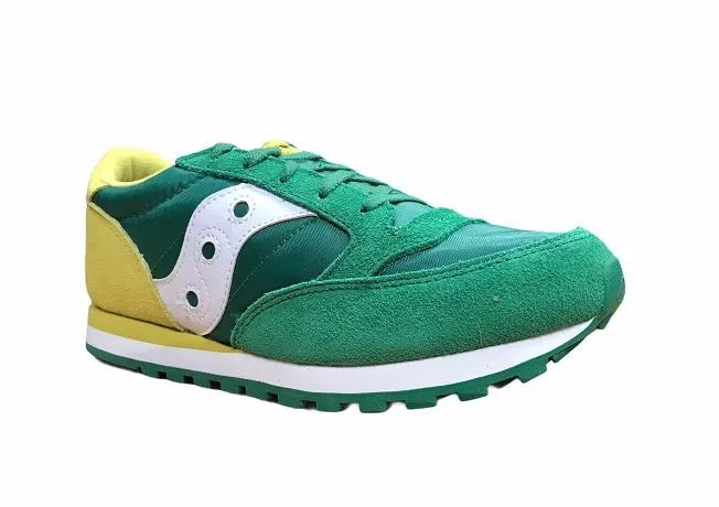 Saucony Original scarpa sneakers da ragazzo Jazz SK260998 verde-giallo Size 1 Sneakers