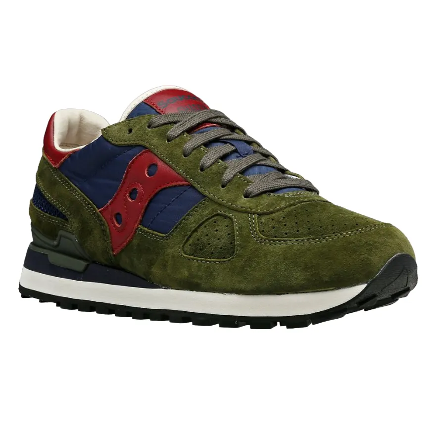 Saucony Originals scarpa sneakers da uomo Shadow Original S70780-2 verde foresta-blu P-6000 Sneakers
