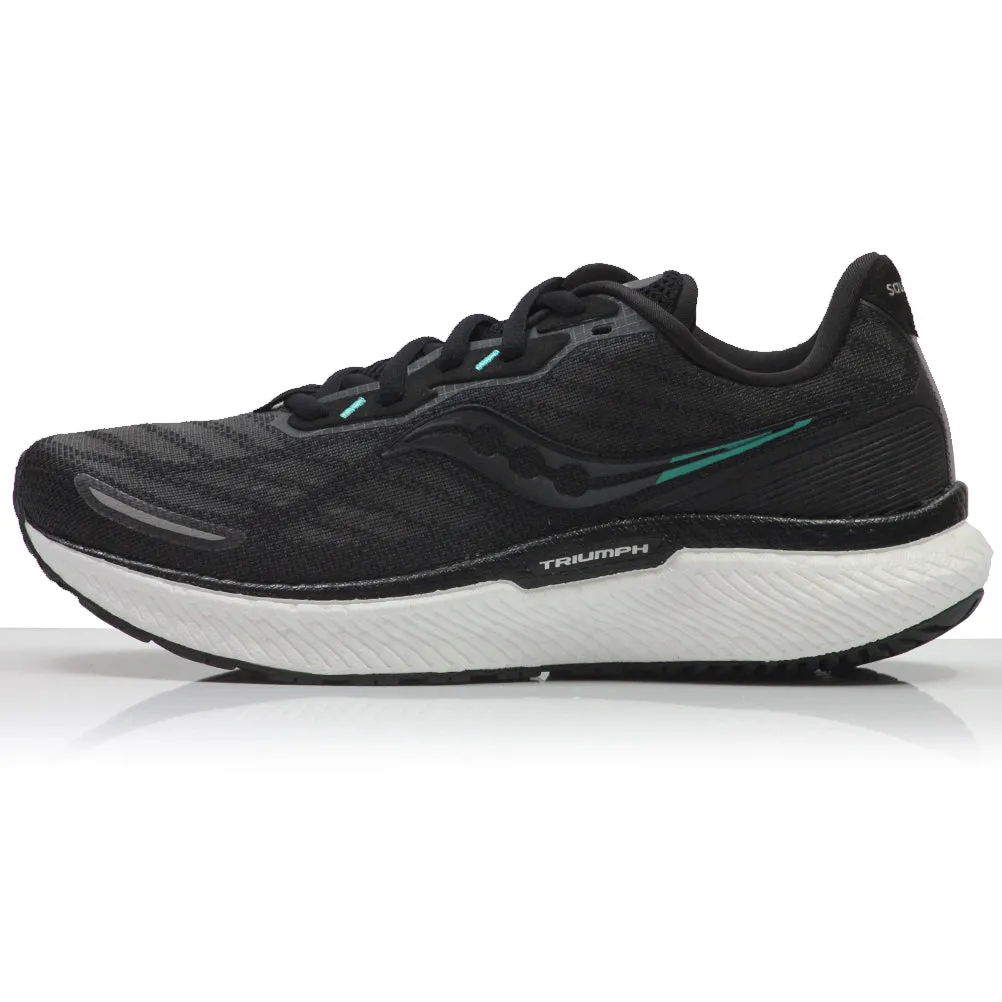 Women Running Shoes Saucony Triumph 19 Women's Running Shoe - Black/White