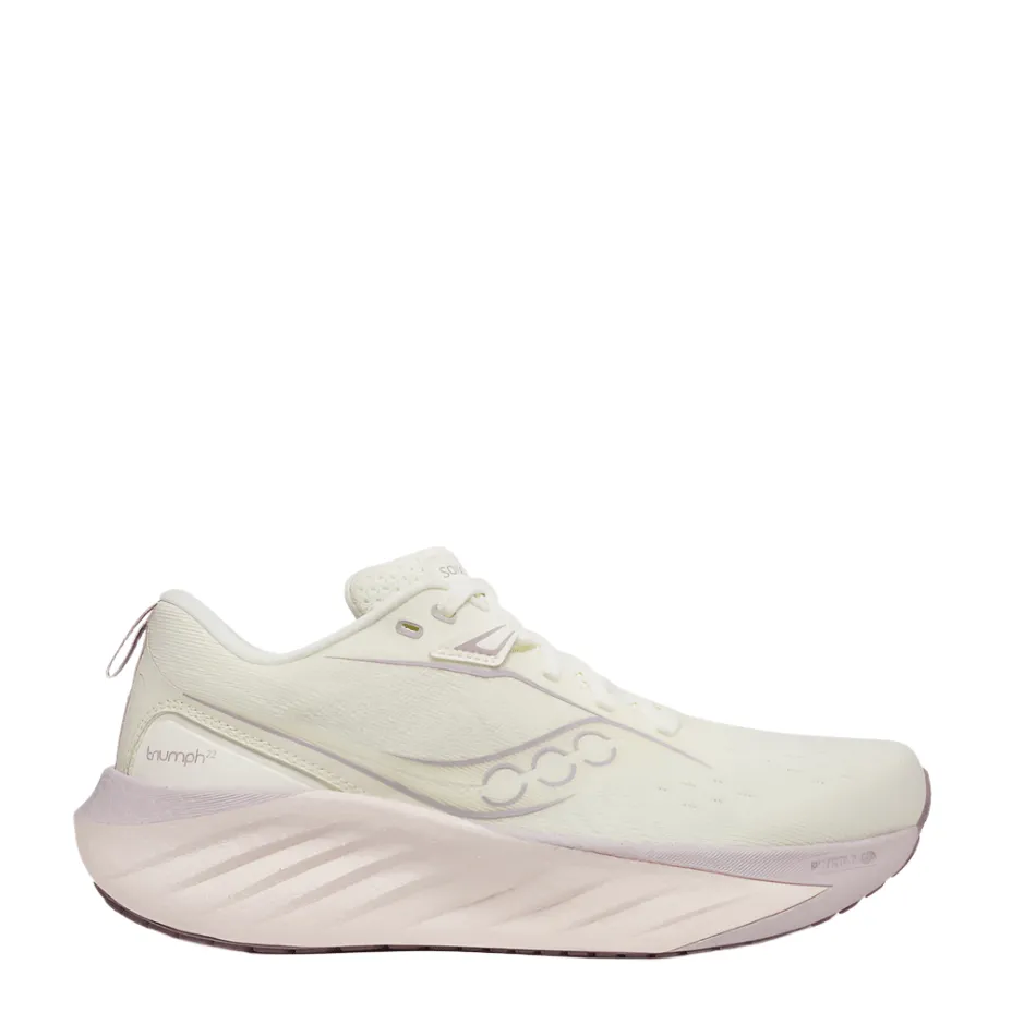 Saucony Women's Triumph 22 Running Shoes in Vanilla Air Bella Lightweight Training Shoe
