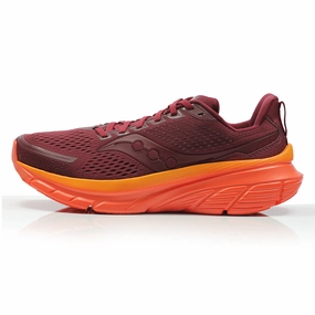 Discount Road Running Shoes Saucony Guide 17 Men's Running Shoe - Currant/Pepper