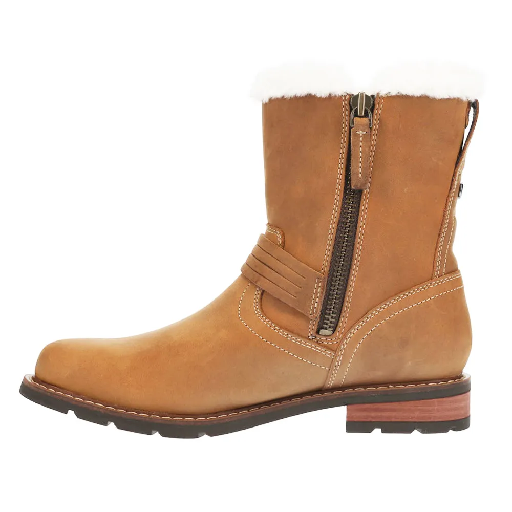 Savannah Sherpa Waterproof Round Toe Zippered Motorcycle Boots Common Projects Boots