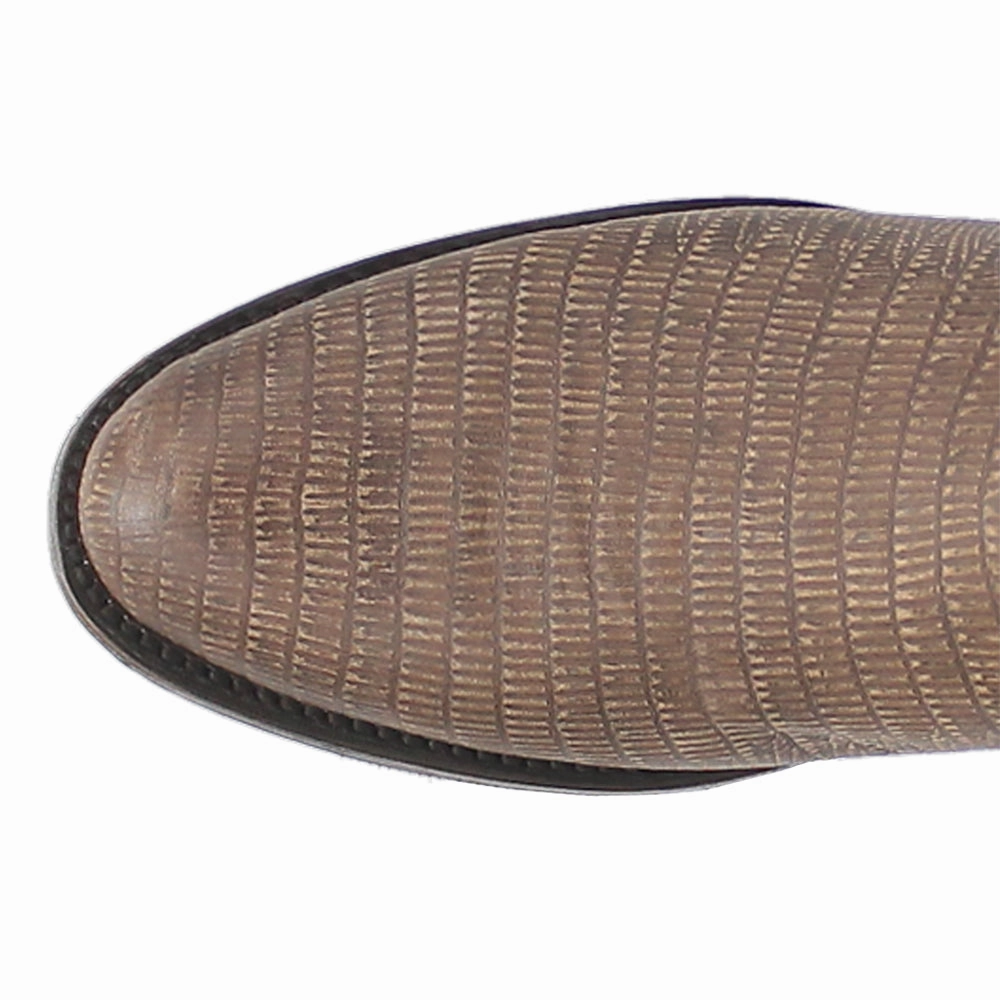 Saw Buck Embroidered Lizard Print Round Toe Cowboy Boots Best Insulated Hunting Boots