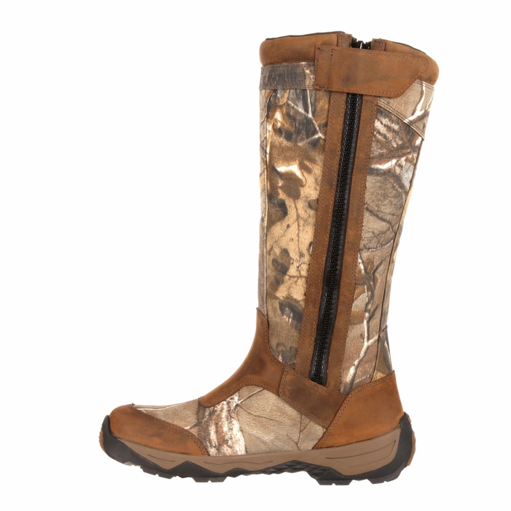 Retraction Snake Resistant Camo Round Toe Pull On Boots Print Boots