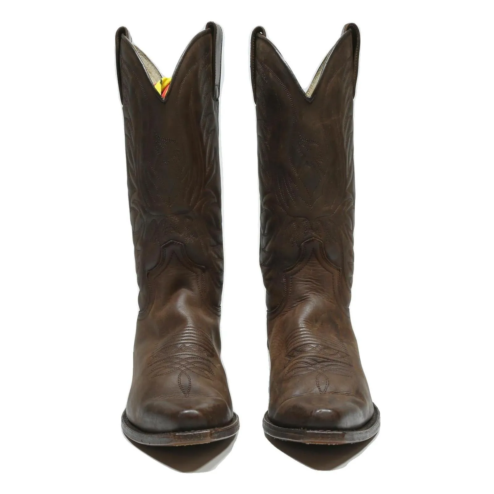 SENDRA Mens Classic Cowboy Boots Brown Leather UK 7 Western Style Sweater Dresses To Wear With Boots