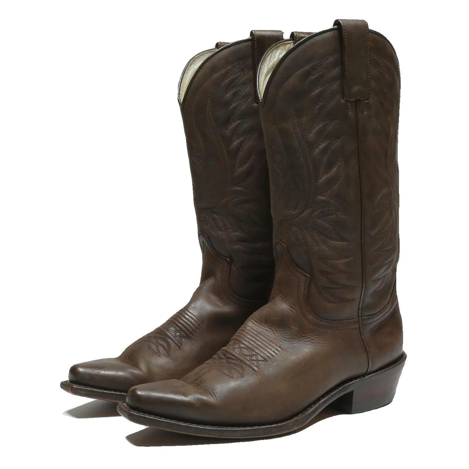 Boots Extended Calf SENDRA Mens Classic Cowboy Boots Brown Leather UK 7 Western Style