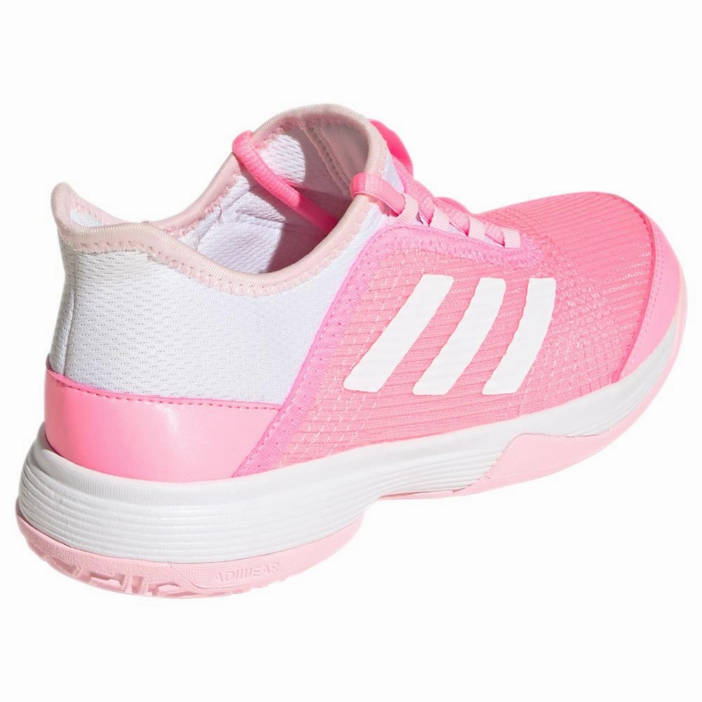 adidas Junior Adizero Club K - Beam Pink/Cloud White Reebok Tennis Court Shoes