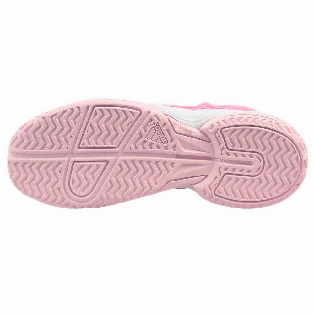 adidas Junior Adizero Club K - Beam Pink/Cloud White Grass Tennis Shoes