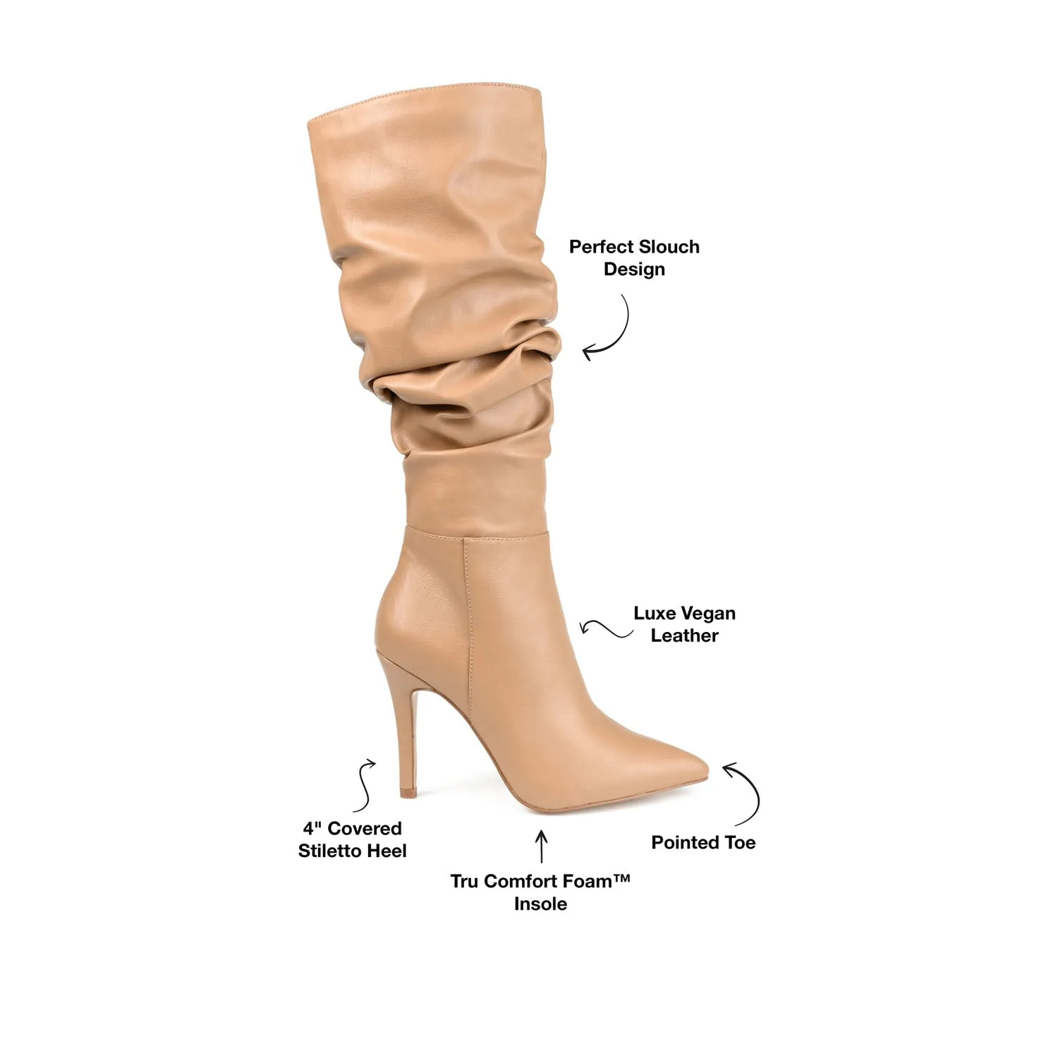 Irish Setter Marshall Boots SARIE STILETTO HEELED BOOTS IN VEGAN LEATHER