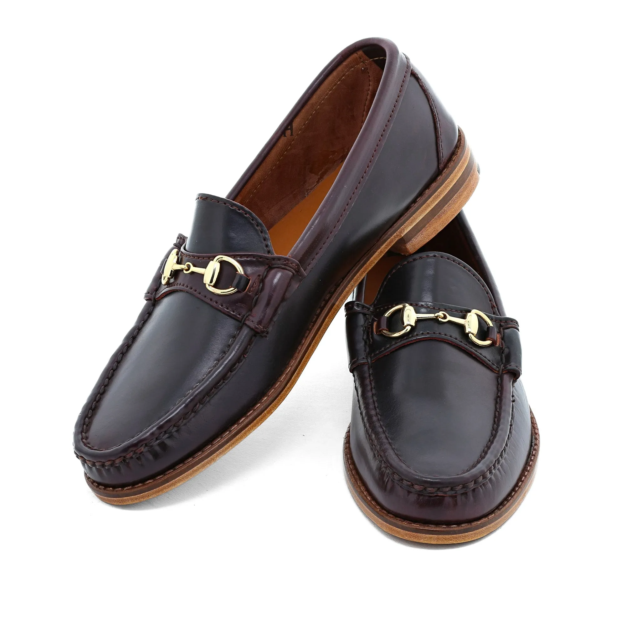 Blue Isle English Bit Moc - Color 8 Shell Cordovan Sandy Liang Loafers