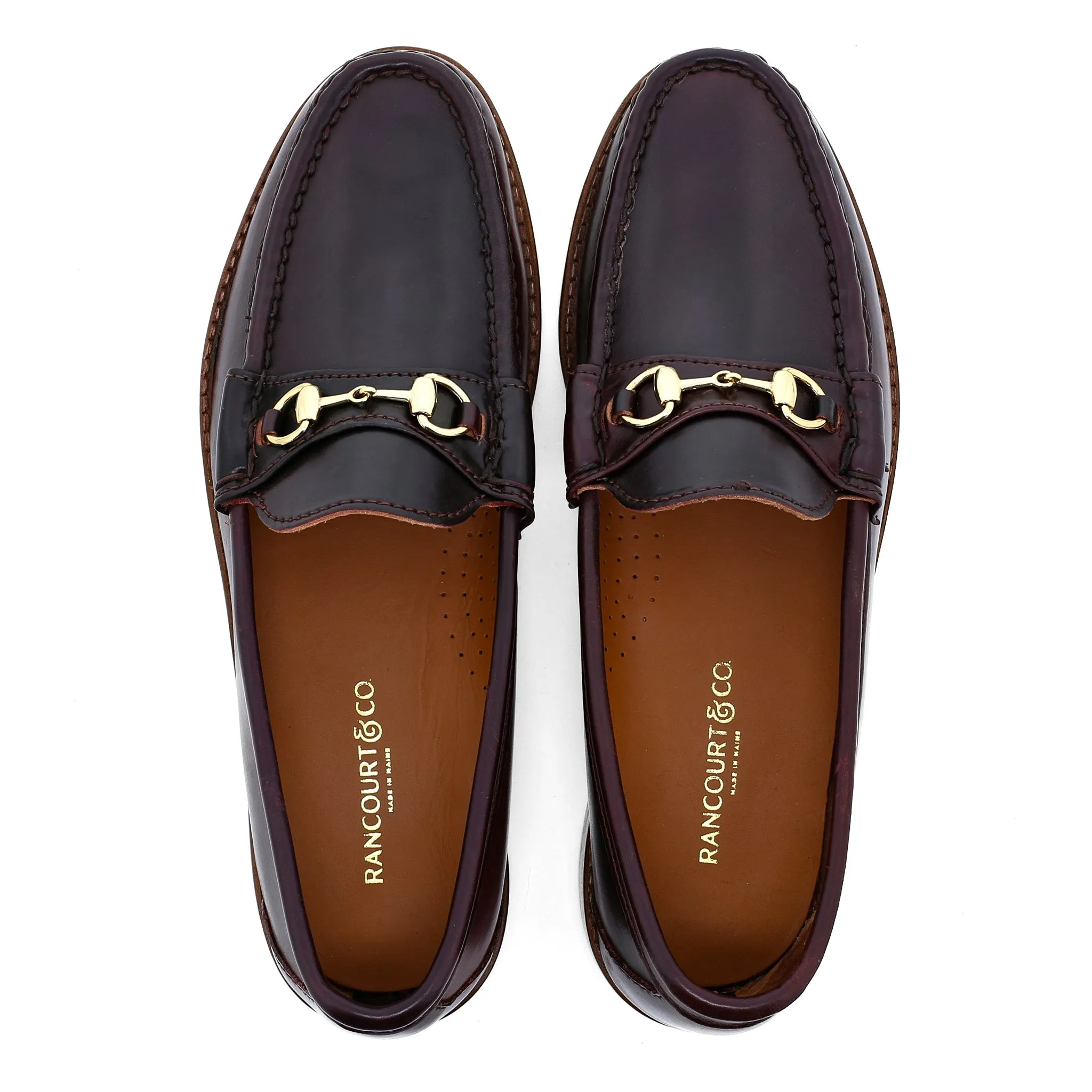 Blue Isle English Bit Moc - Color 8 Shell Cordovan Bass Weejuns Penny Loafers