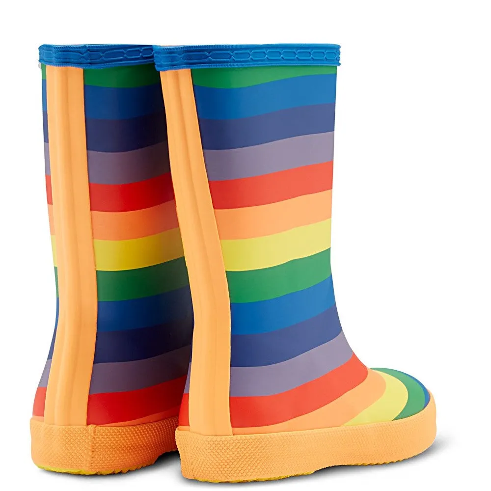 Hunter Original First Classic Rainbow Print Wellington Boots Pirarucu Western Boots