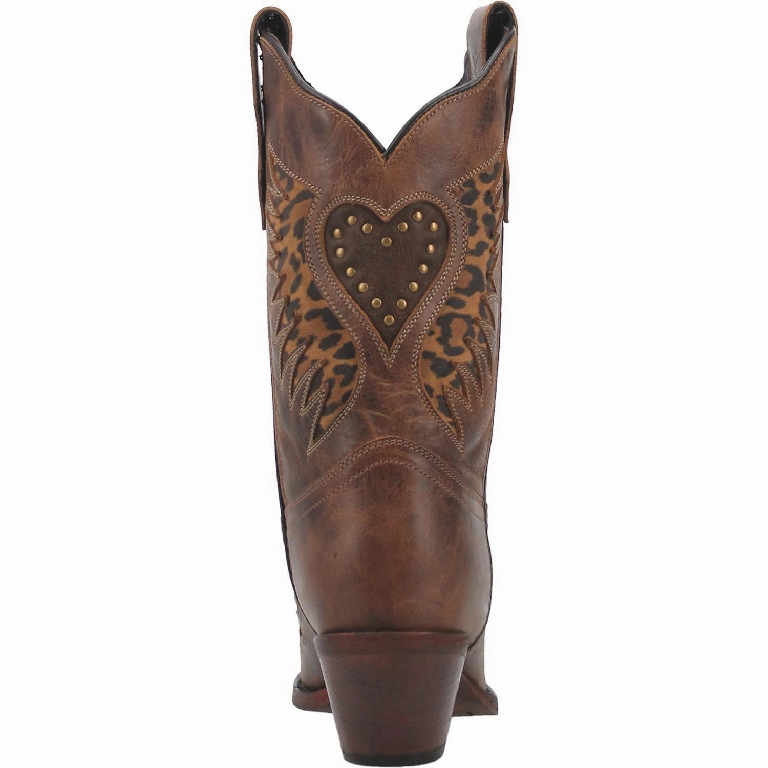 Square Toe Boots Mens Black Laredo Ladies Stella Brown & Leopard Print Square Toe Boots 52396