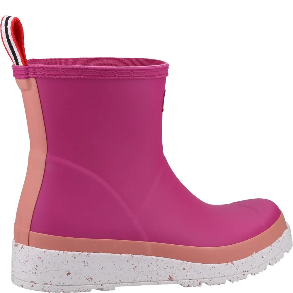 Hunter Play Short Speckle Wellington Boots Platform Boots Goth