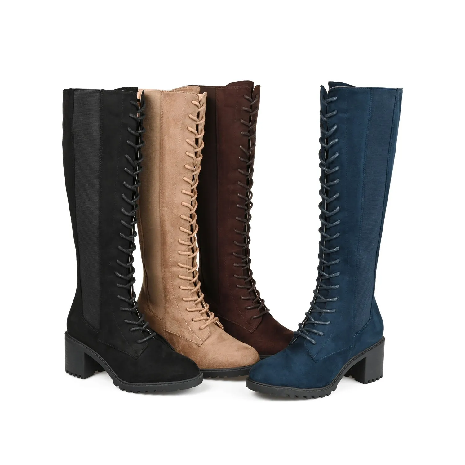 JENICCA LACE-UP BOOTS IN FAUX SUEDE Snow Boots