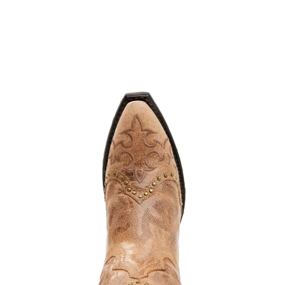 Size 12 Boots Laredo Ladies Joni Camel Tan Snip Toe Ankle Boots 52429