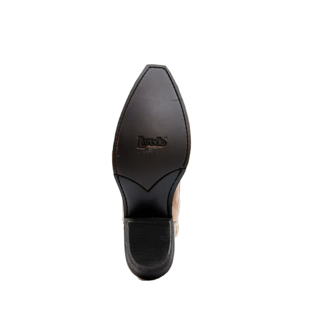 Laredo Ladies Joni Camel Tan Snip Toe Ankle Boots 52429 Boots Coupon