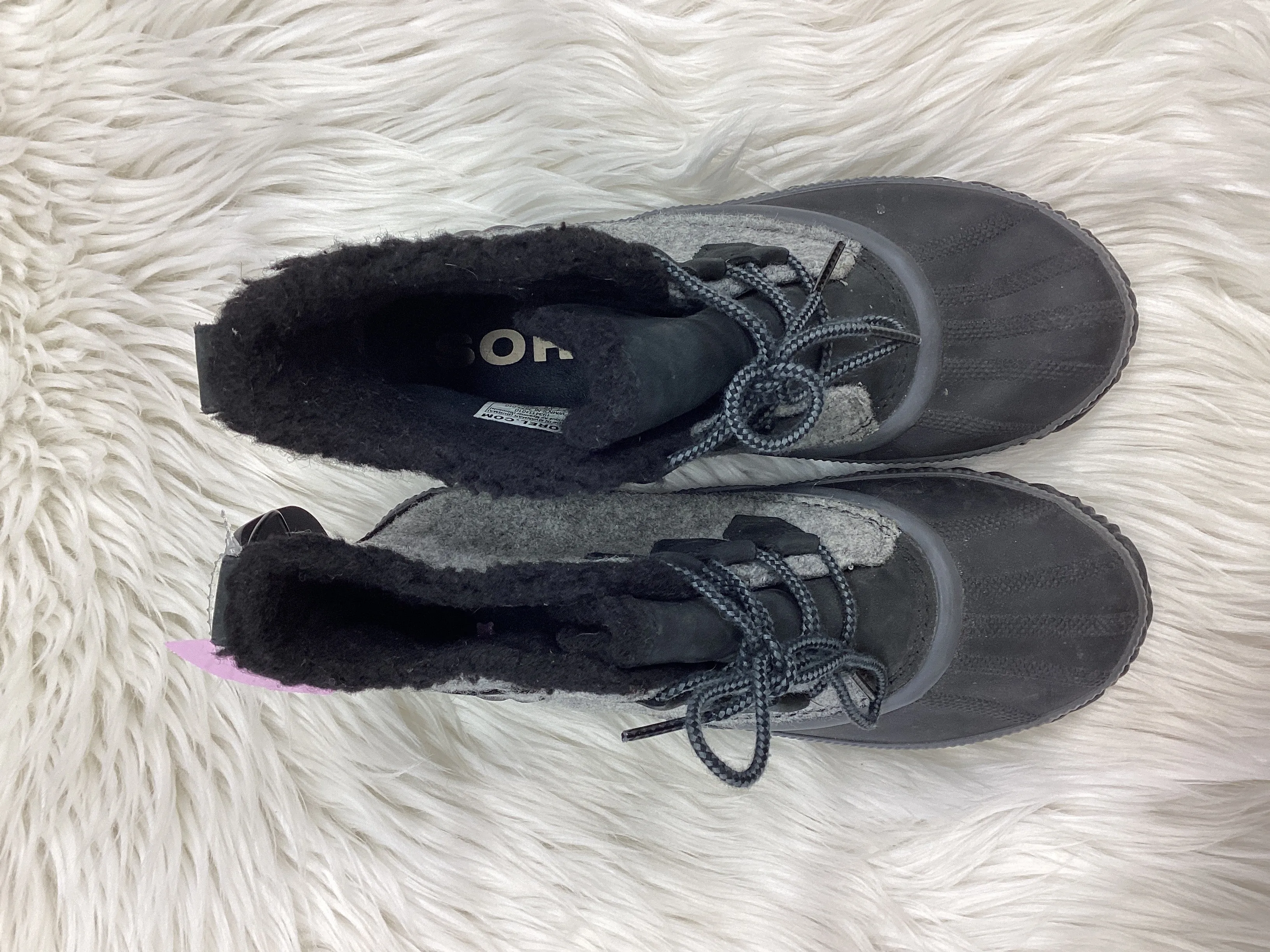 Boots Snow By Sorel In Grey, Size:8.5 Equestrian Boots Leather