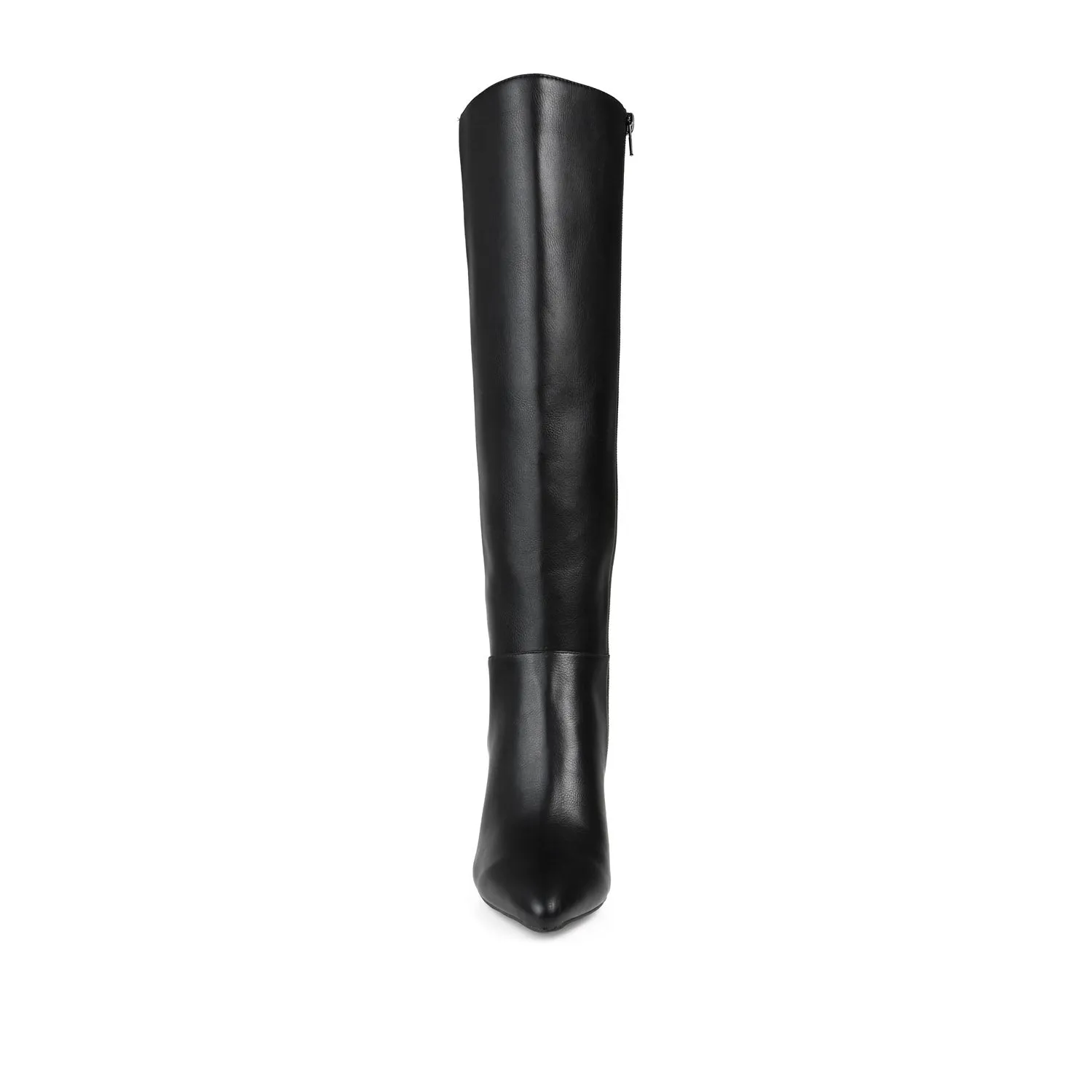 LANDREE KNEE-HIGH BOOTS IN VEGAN LEATHER Brown Boots Knee High