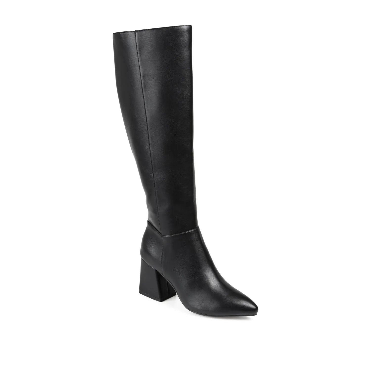 Bison Leather Boots LANDREE KNEE-HIGH BOOTS IN VEGAN LEATHER