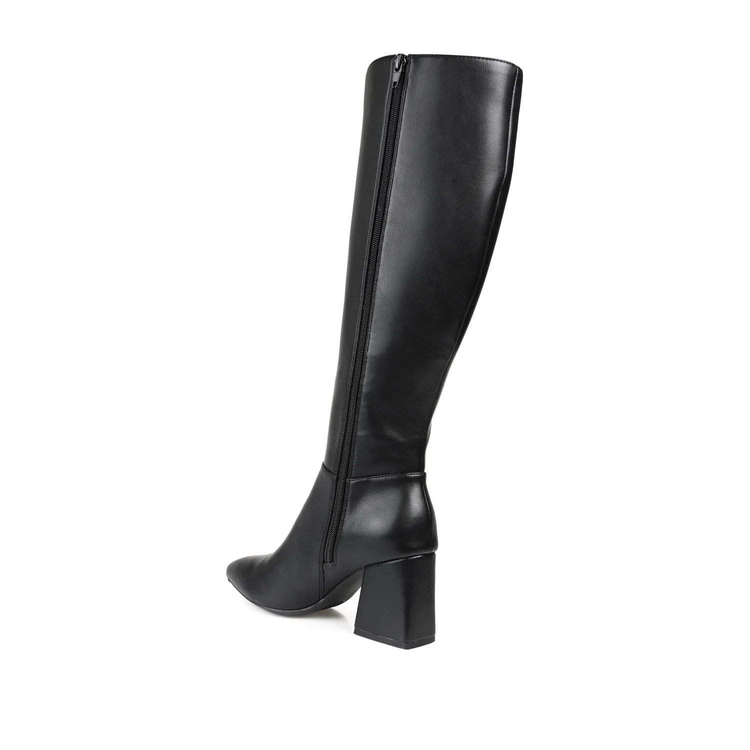 LANDREE KNEE-HIGH BOOTS IN VEGAN LEATHER Camo Boots