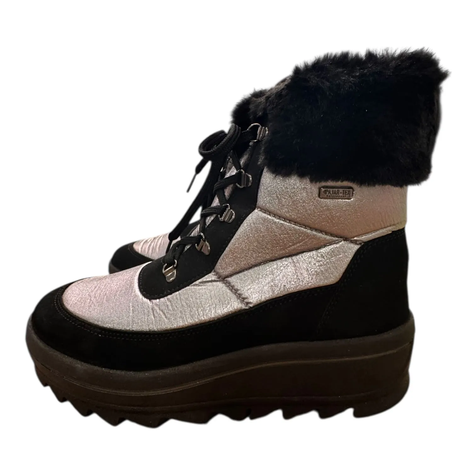 Boots Snow Designer By PAJAR In Silver, Size:11 Western Wear And Boots