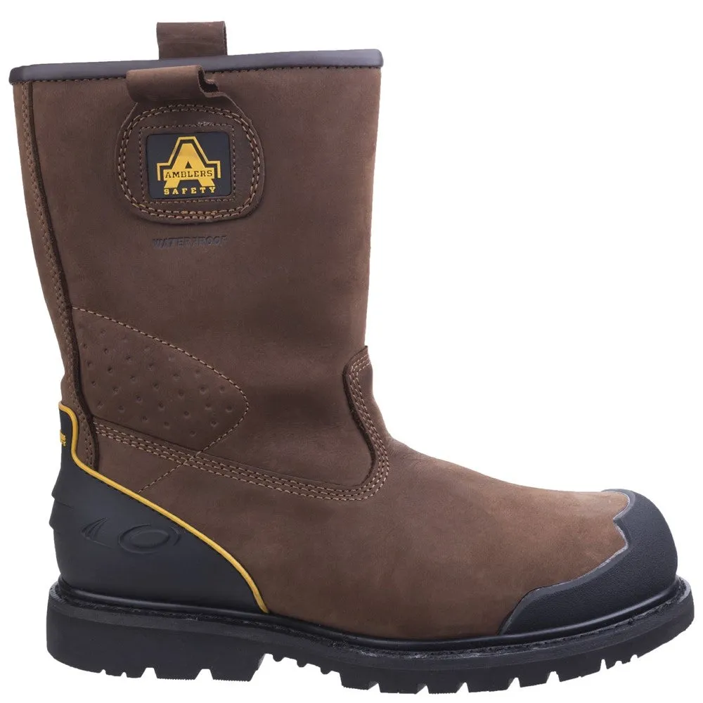 Amblers Safety FS223 Goodyear Welted Waterproof Pull on Industrial Safety Boot Hunter Winter Boots