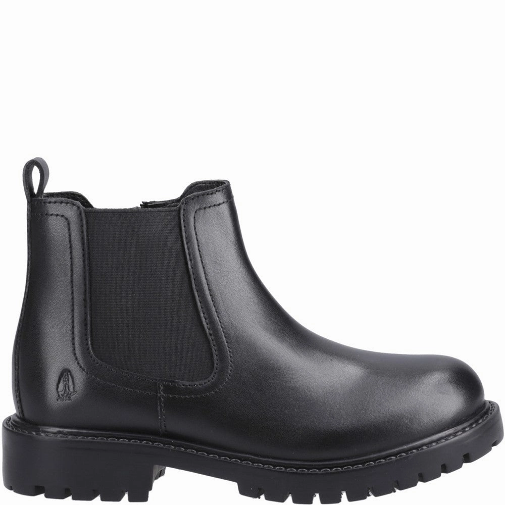 Hush Puppies Ariella Chelsea Junior School Shoes Heart Cowboy Boots