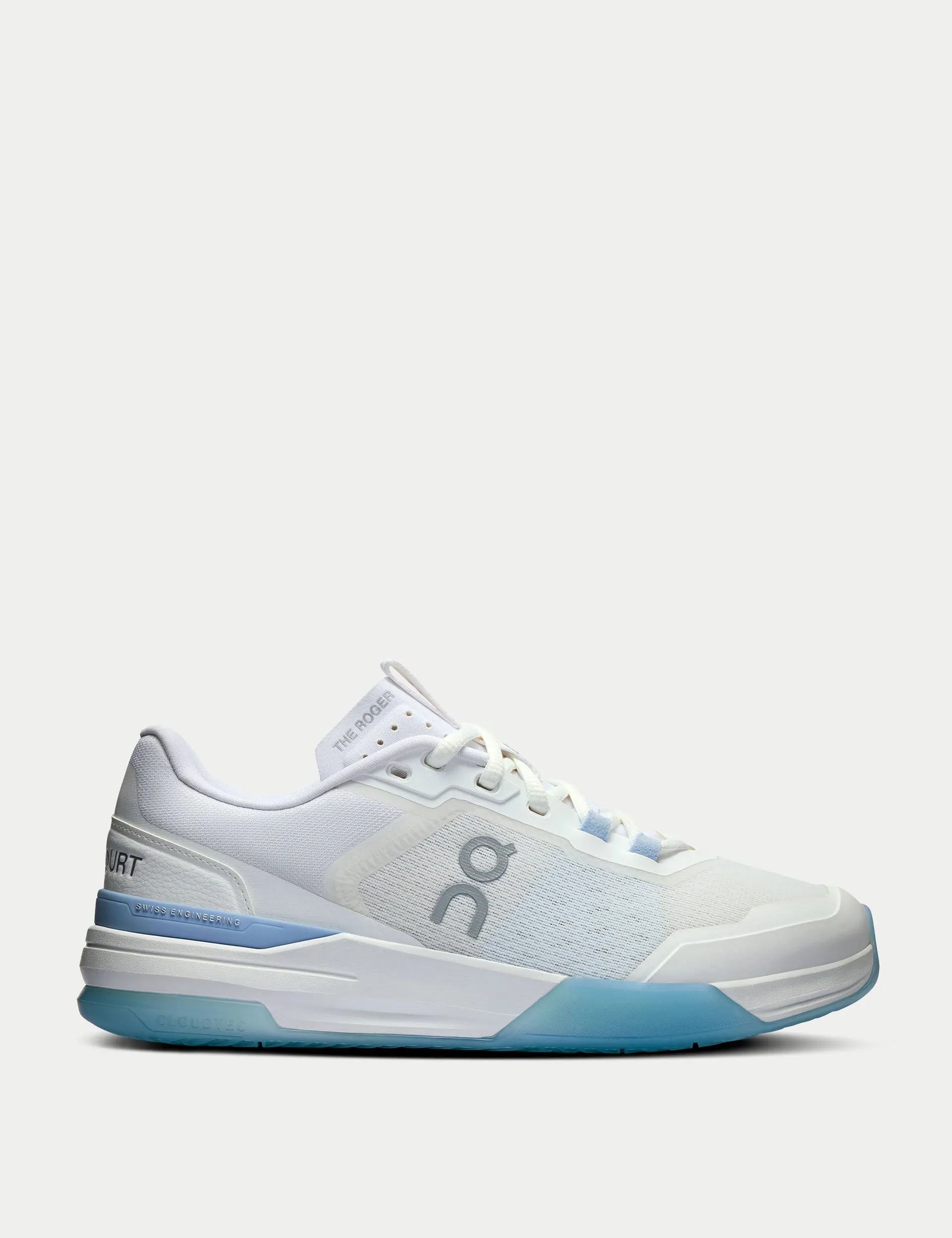 The Roger Advantage Pro - White/Chambray Best Breathable Tennis Shoes On The Market