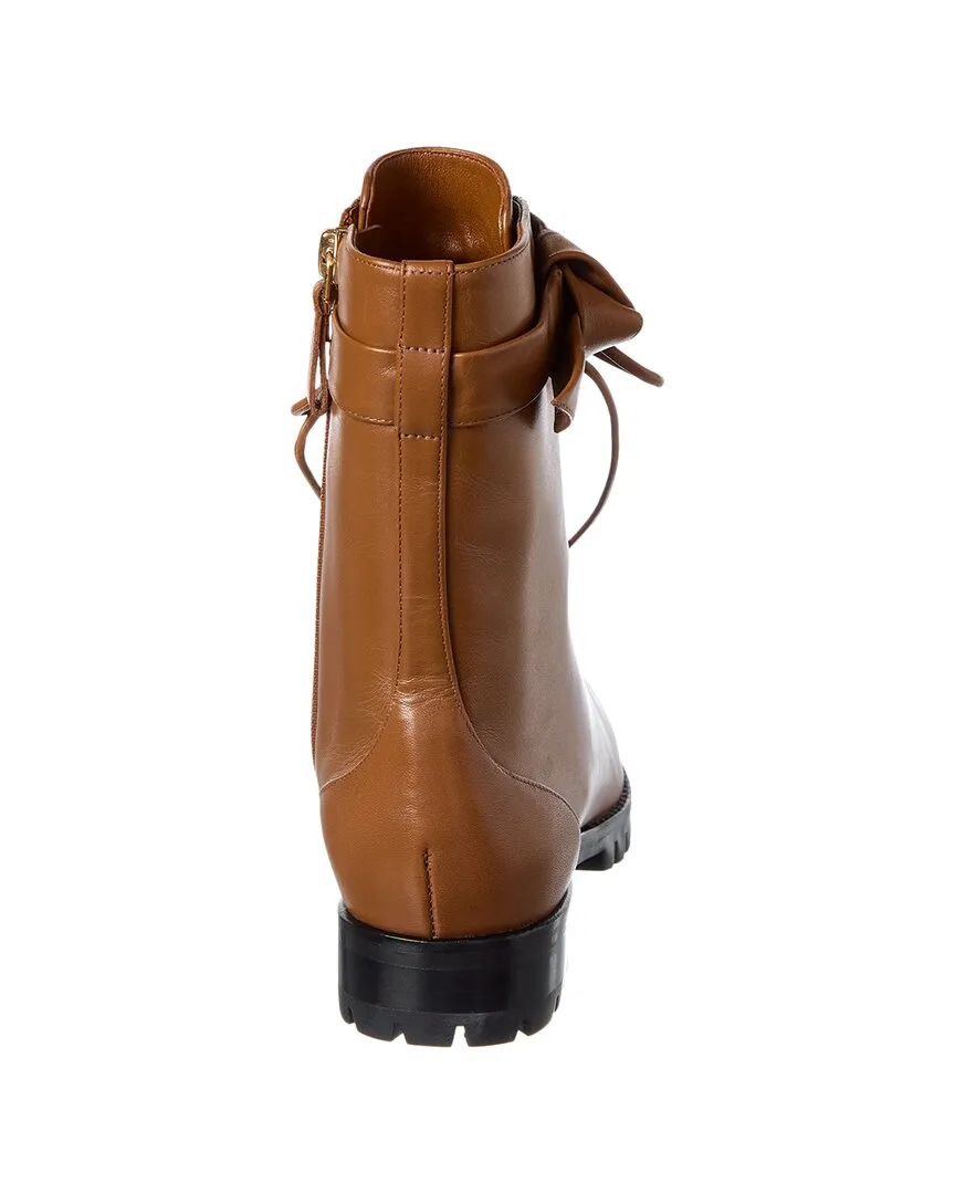 Alexandre Birman Evelyn Leather Bootie Dress With Army Boots