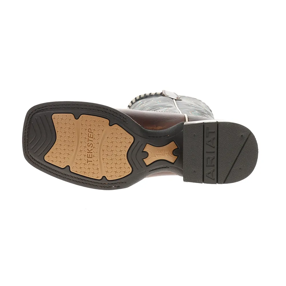 Waterproof Insulated Work Boots Showdown Embroidered Wide Square Toe Cowboy Boots