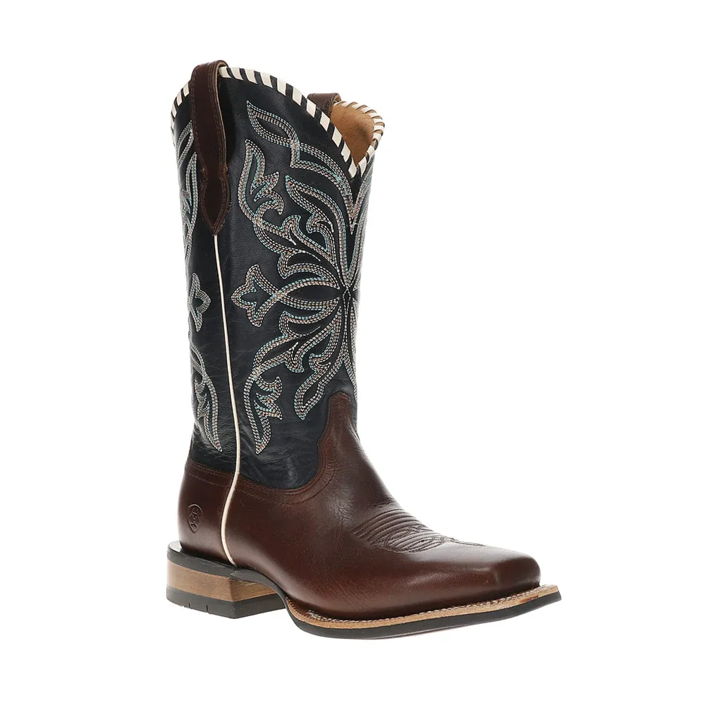 Showdown Embroidered Wide Square Toe Cowboy Boots Tim Boots