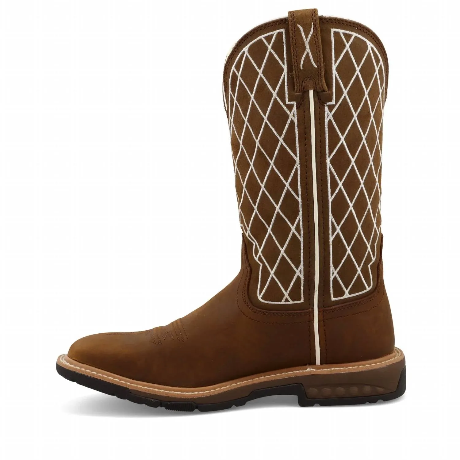 Women's 11" Western Work Boot In Brown Chukka Boot Boots