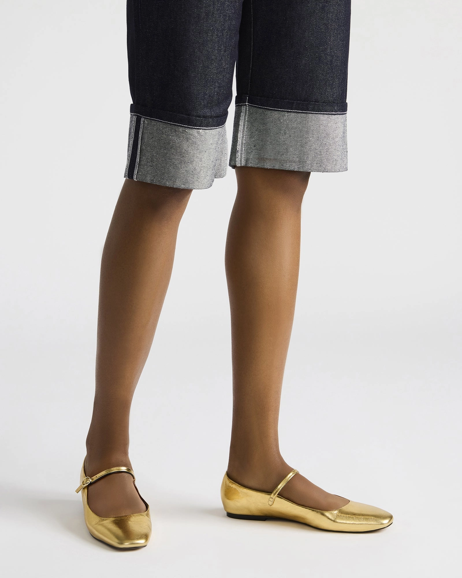 MAPLE GOLD LEATHER Hermes Fur Loafers