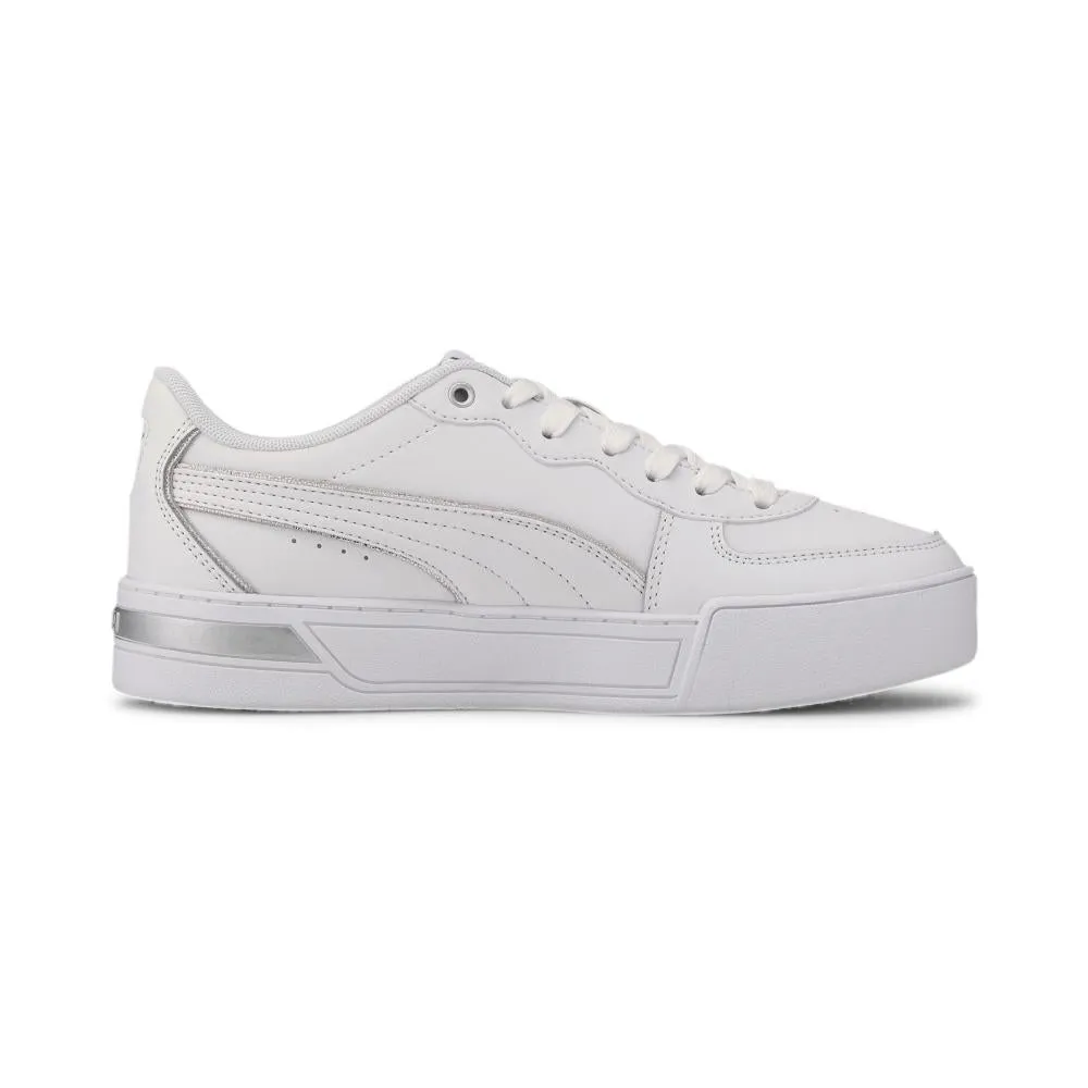 Clean Suede Sneakers Puma scarpa sneakers da donna Skye Metallic 374797 01 bianco argento