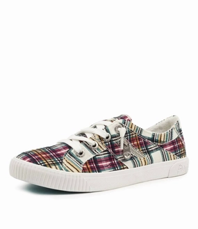 Silver Sneakers List Of Gyms Women's Fruit Sneakers In Cream Ivy League Plaid