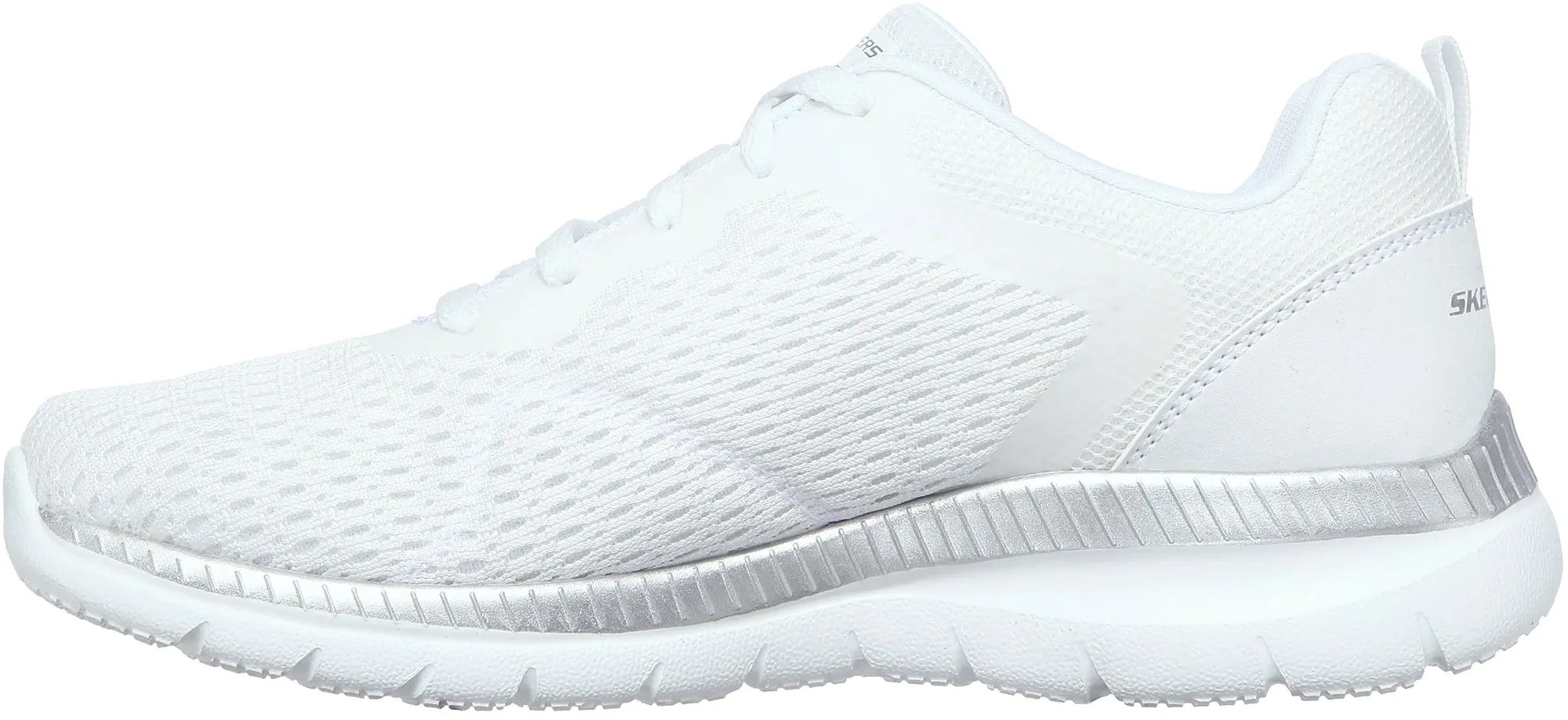 New Balance Gym Training Shoes Skechers Bountiful Womens Training Shoes - White