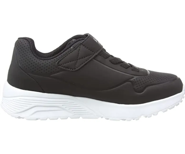 Flat Foot Sneakers Skechers sneakers da ragazzi con laccio elastico e velcro Uno Lite Vendox 403695L/BLK nero