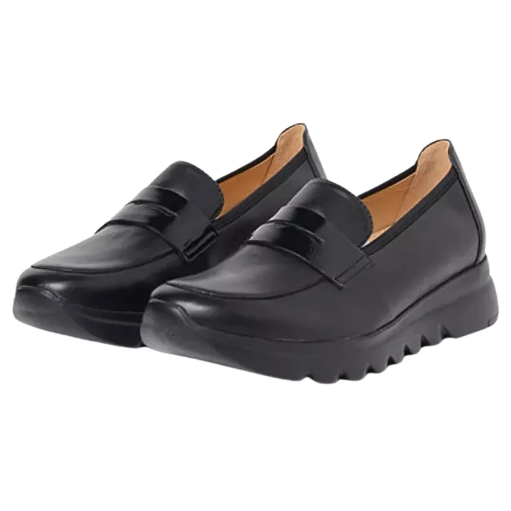 Slip On High Tops Wolky Snoafer Black Vegan Biocare Shoe (Women's)