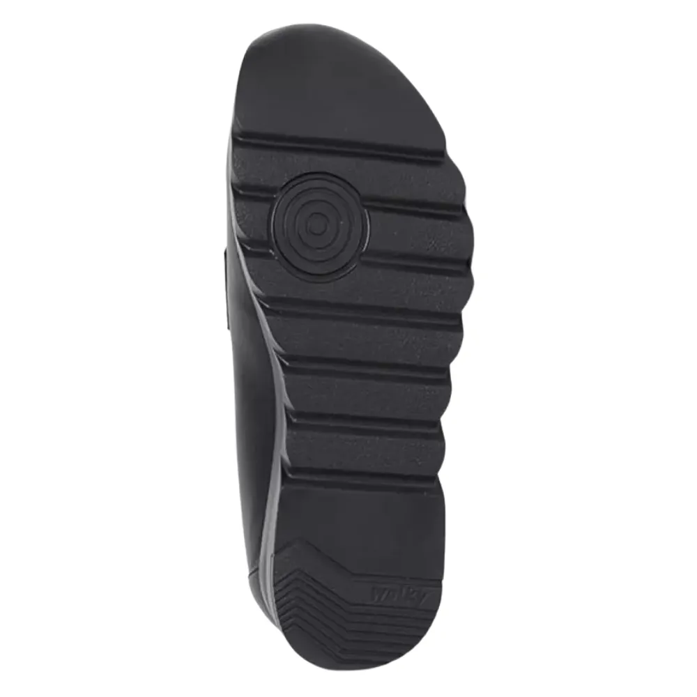 Wolky Snoafer Black Vegan Biocare Shoe (Women's) Slip On Winter Booties