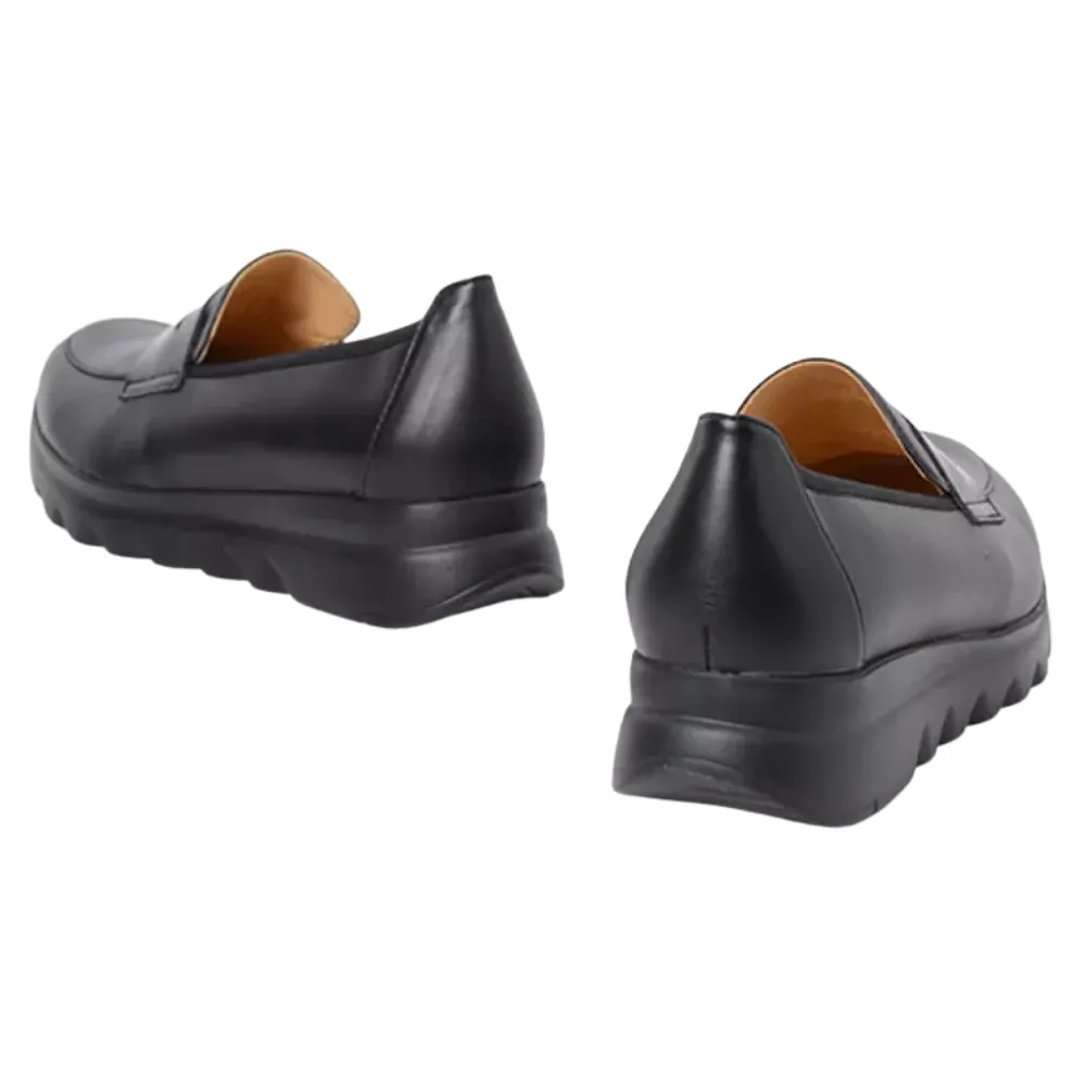 Wolky Snoafer Black Vegan Biocare Shoe (Women's) Slip On Slip On Sneakers Slip On Slip On