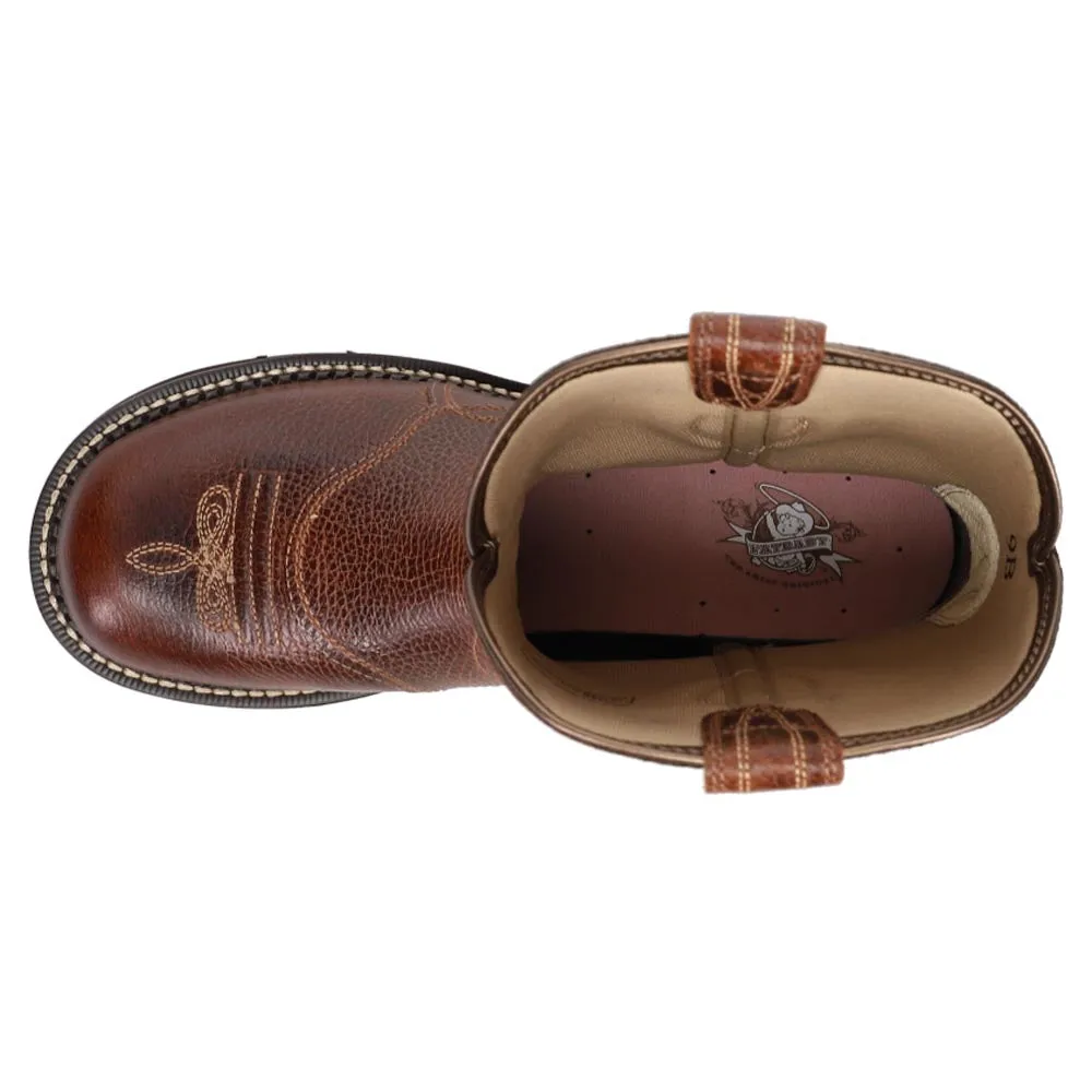 Don Boots Fatbaby Heritage Dapper Embroidered Round Toe Cowboy Boots